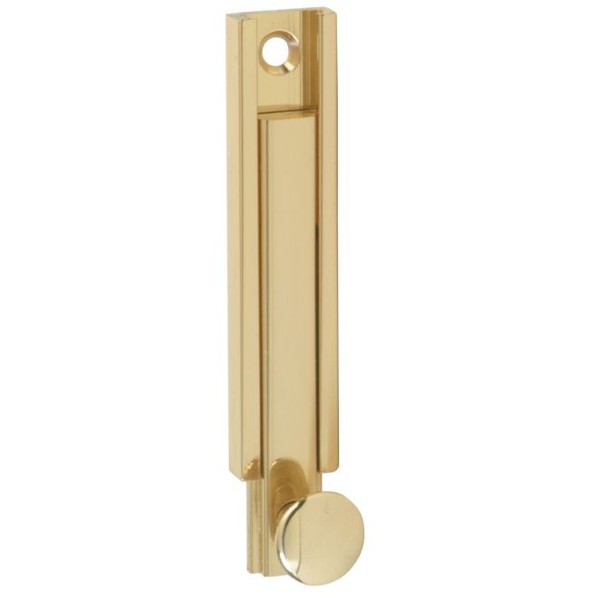 Ives 40B 4" Modern Surface Bolt - Bright Brass