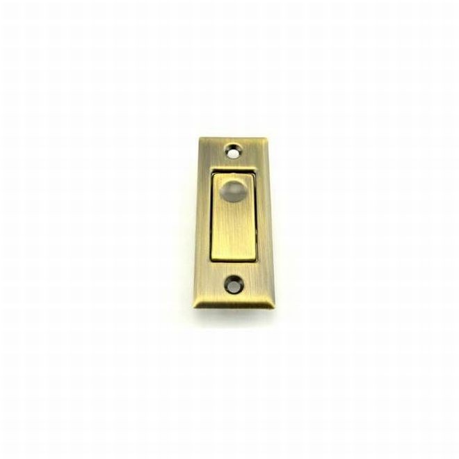 Ives 42B Pocket Door Bolt - Antique Brass
