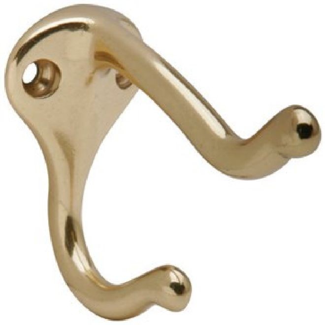 Ives 571A Coat and Hat Hook - Bright Brass