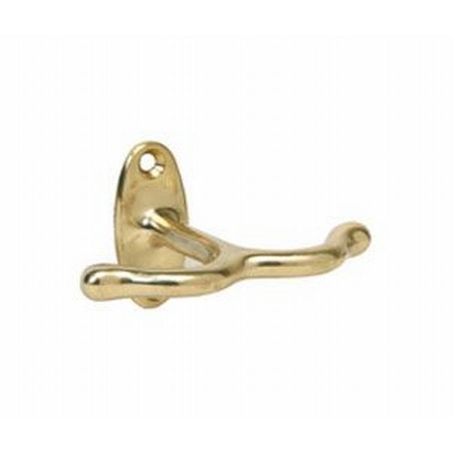 Ives 580A Ceiling Hook - Bright Brass