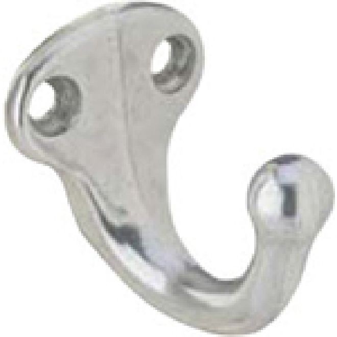 Ives 581A Single Wardrobe Hook - Aluminum