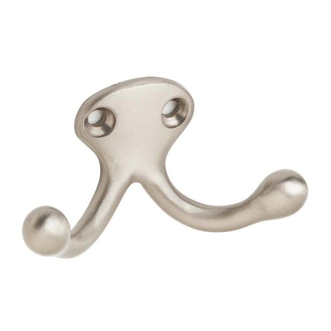 Ives 582A Double Wardrobe Hook - Satin Nickel