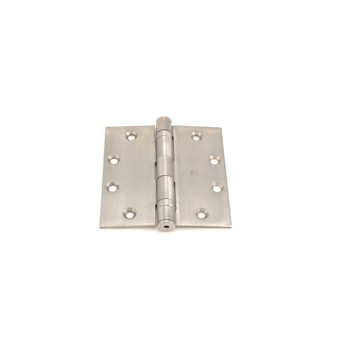 Ives 5BB1412 4-1/2" x 4-1/2" Five Knuckle Ball Bearing Standard Weight Hinge - Satin Stainless Steel