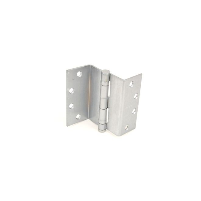 Ives 5BB1SC412 4-1/2" x 4-1/2" Five Knuckle Ball Bearing Standard Weight Swing Clear Hinge - Satin Chrome