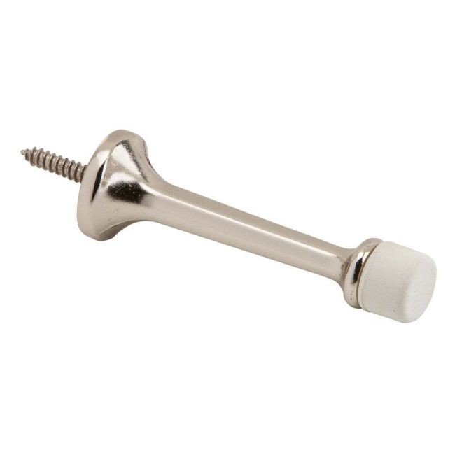 Ives 61A 3-3/16" Solid Door Stop - Bright Nickel