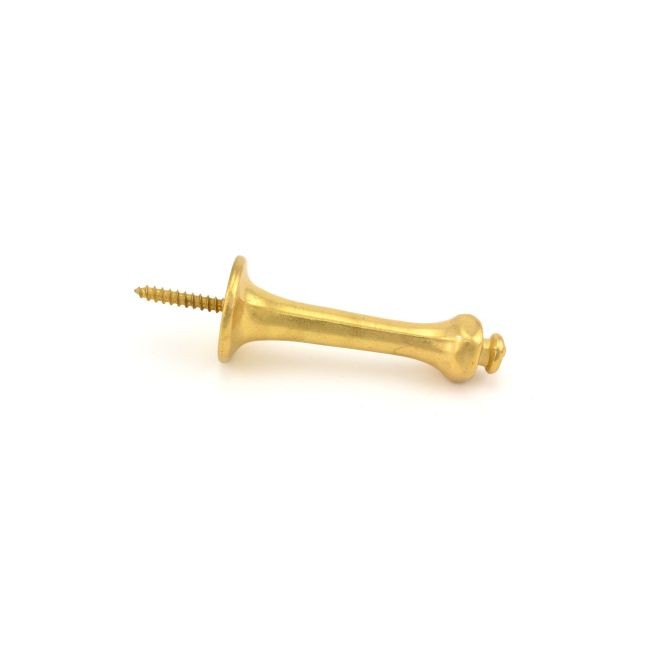 Ives 64A 3-1/4" Solid Door Stop - Bright Brass