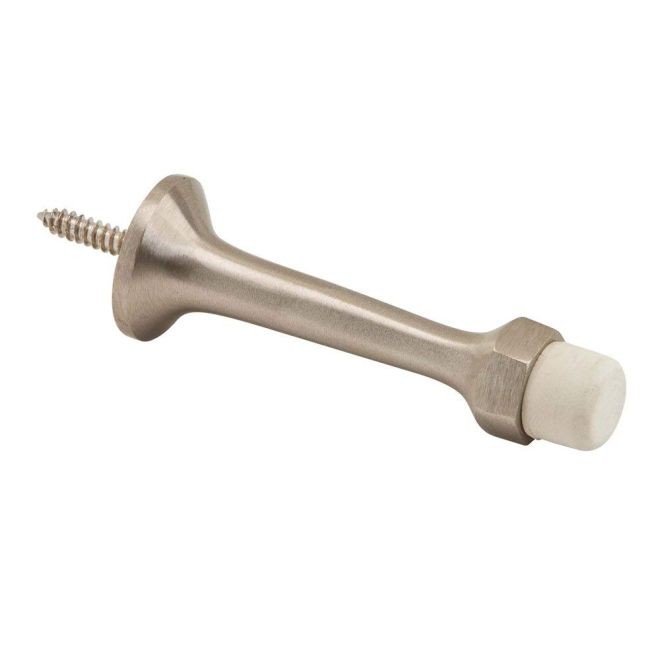 Ives 64MB 3-1/4" Solid Door Stop - Satin Nickel