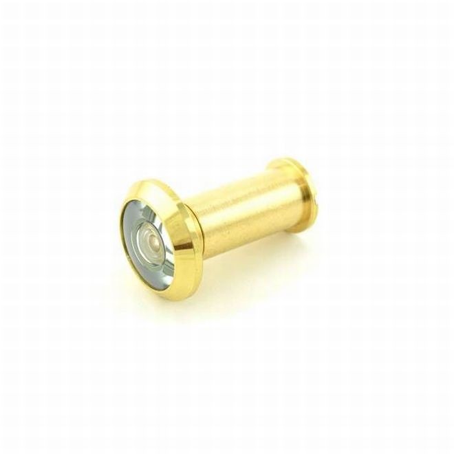 Ives 698B 190 Degree Door Viewer - Bright Brass