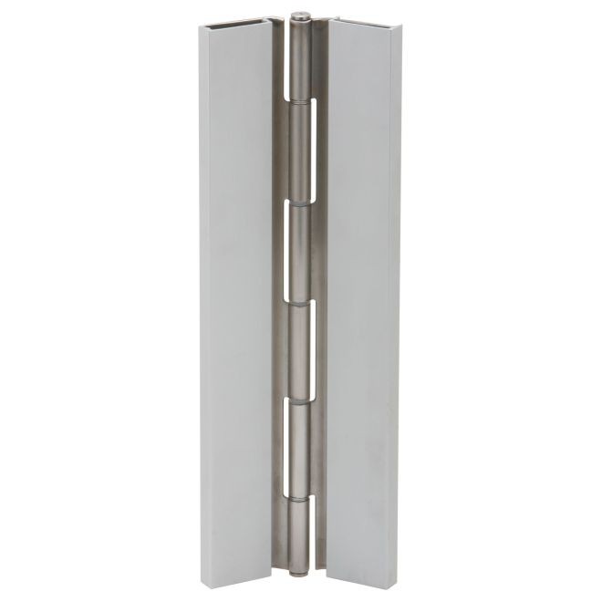 Ives 702 95" Full Surface Flush Mount Continuous Hinge - Satin Stainless Steel