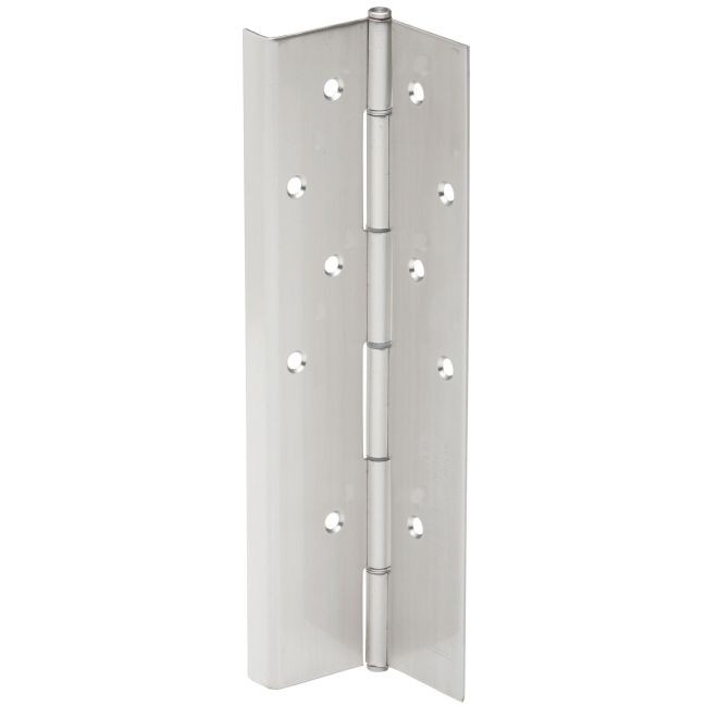 Ives 715 83" Concealed Flush Mount Half Wrap Continuous Hinge - Satin Stainless Steel