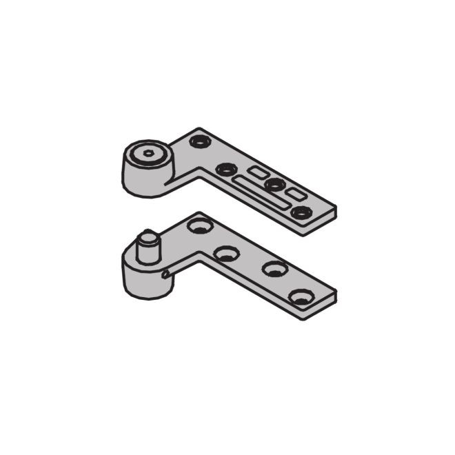 Ives 7227FTOP 3/4" Offset Fire Rated Cement Case Top Pivot 700 Pound - Satin Stainless Steel