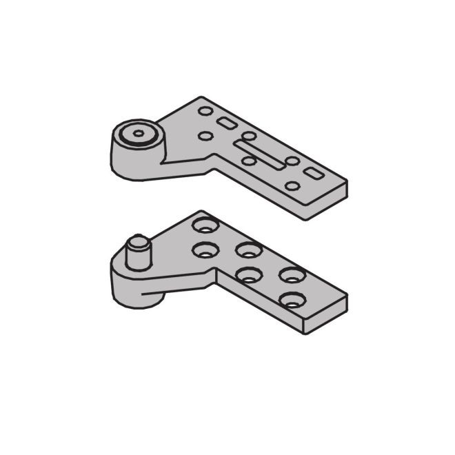 Ives 7237FTOP 3/4" Offset Heavy Duty Fire Rated Cement Case Top Pivot 1750 Pound - Black