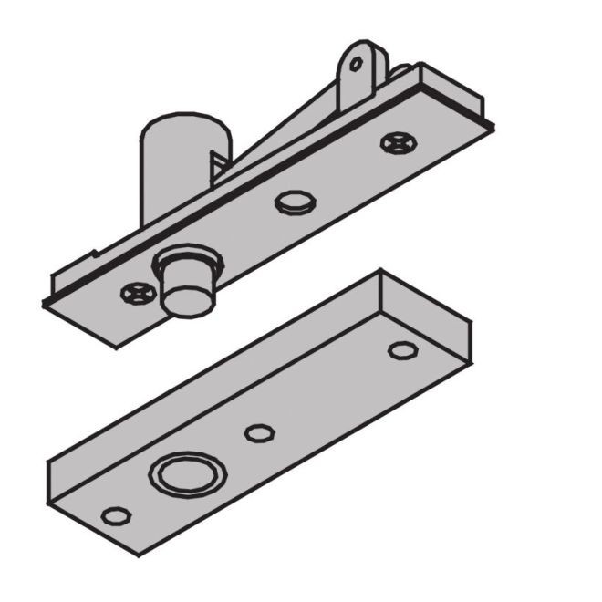 Ives 7253TOP 1-1/2" Center Hung Top Pivot 300 Pounds - Satin Brass