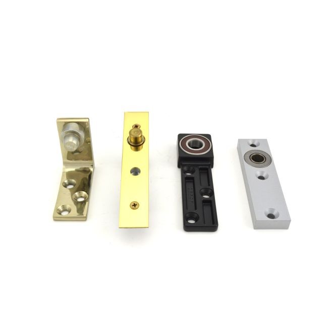 Ives 7255 1-1/2" Center Hung Base Plate Pivot Set 500 Pounds - Bright Brass