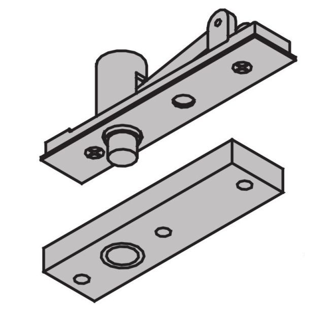 Ives 7255JTOP 1-1/2" Center Hung Jamb Mount Top Pivot 500 Pounds - Satin Chrome