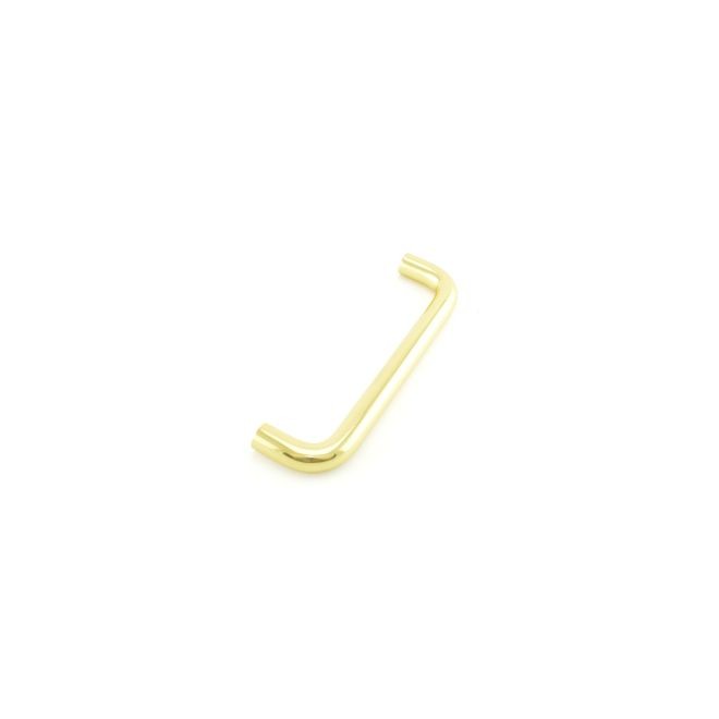 Ives 8102HD8 8" Straight Door Pull, 3/4" Round and 1-1/2" Clearance - Bright Brass