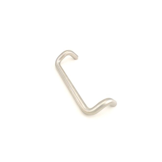 Ives 8190HD1 18" 90 Degree Offset Door Pull, 1" Round and 2-1/4" Clearance - Satin Stainless Steel