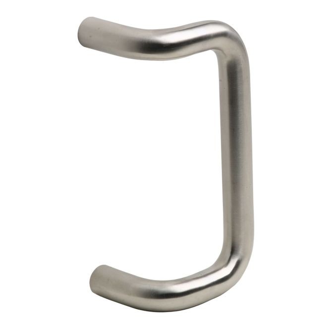 Ives 8190HD8 8" 90 Degree Offset Door Pull, 1" Round and 2-1/4" Clearance - Bright Stainless Steel