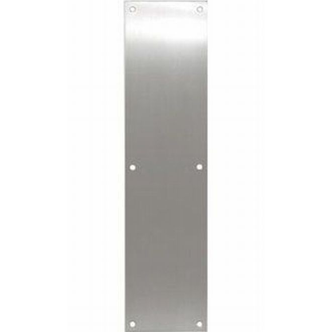 Ives 8200 4" x 16" Push Plate - Bright Chrome