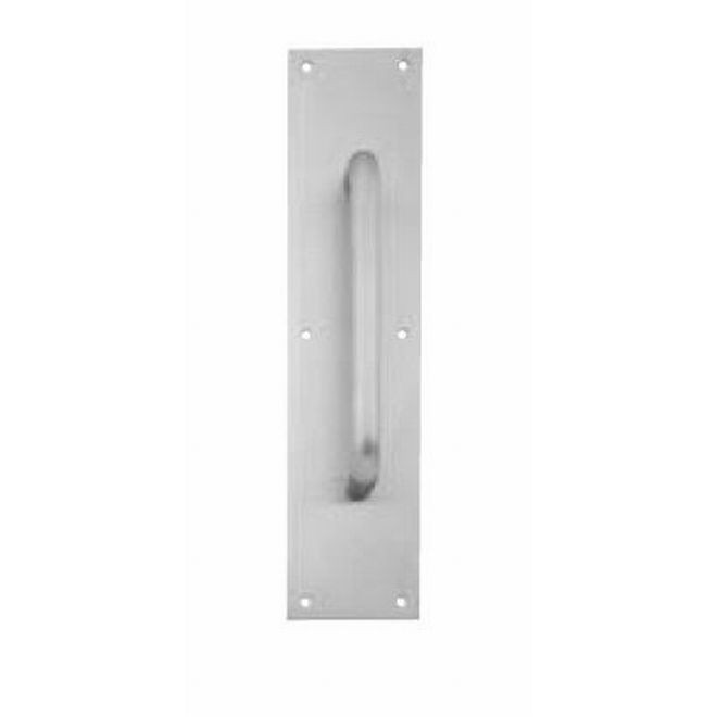Ives 83026 6" Straight Pull 3/4" Round with 3-1/2" x 15" Plate - Aluminum