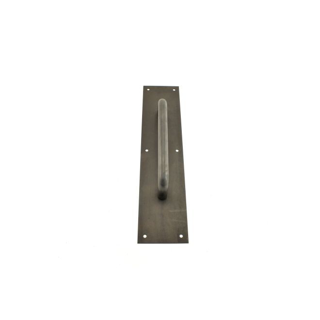 Ives 83028 8" Straight Pull 3/4" Round with 3-1/2" x 15" Plate - Satin Bronze