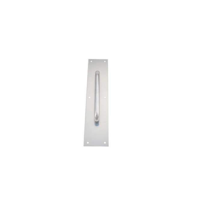 Ives 83028 8" Straight Pull 3/4" Round with 3-1/2" x 15" Plate - Bright Chrome
