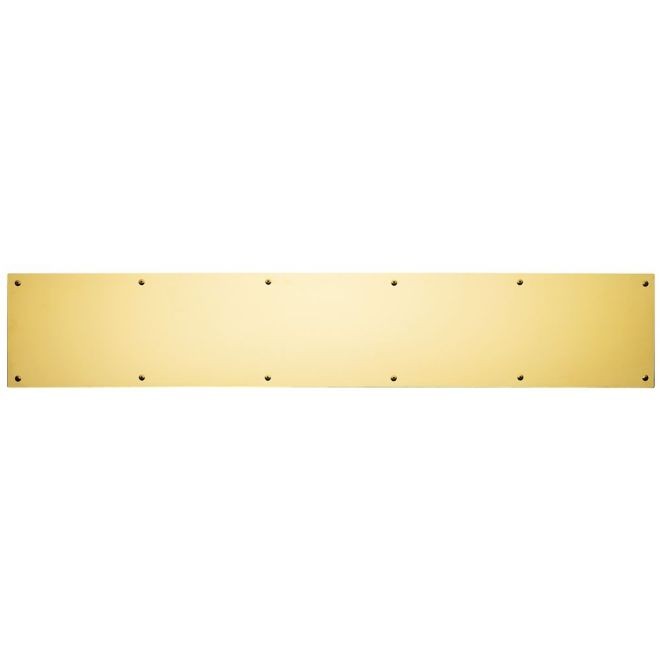 Ives 8400832 8" x 32" Kick Plate - Bright Brass
