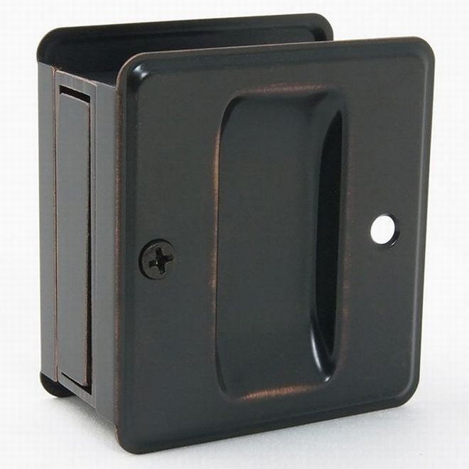 Ives 990A Passage Sliding Door Pull - Aged Bronze