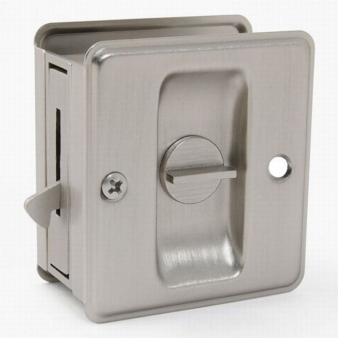 Ives 991A Privacy Sliding Door Pull - Satin Chrome