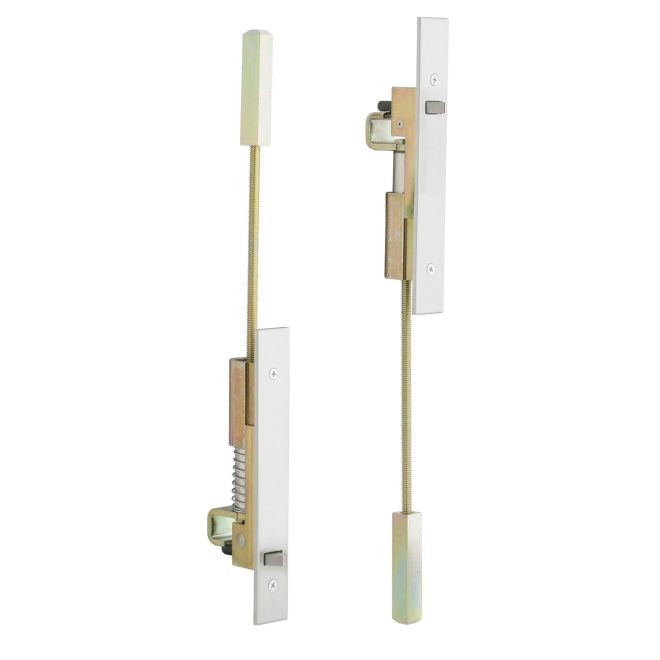 Ives FB31P Pair of Automatic Flush Bolts for Metal Doors - Satin Stainless Steel