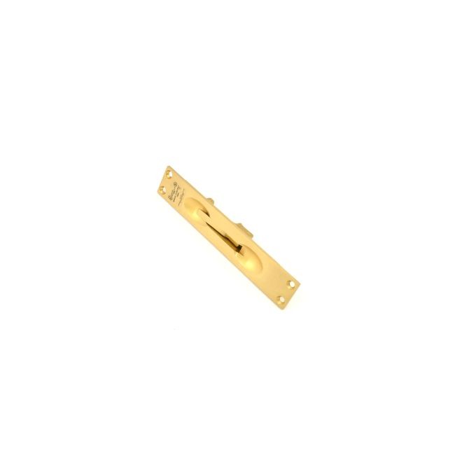 Ives FB45712 12" Manual Flush Bolt for Metal Door - Satin Brass