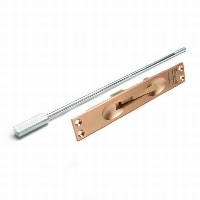 Ives FB45812 12" Manual Flush Bolt for Metal Door with 1" Width - Satin Bronze