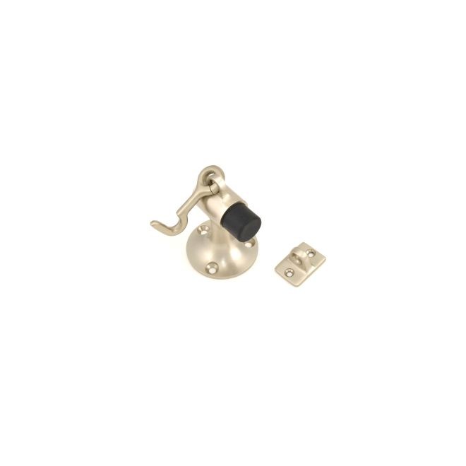 Ives FS450 Heavy Duty Floor Stop and Holder with Wood Mounting - Satin Nickel