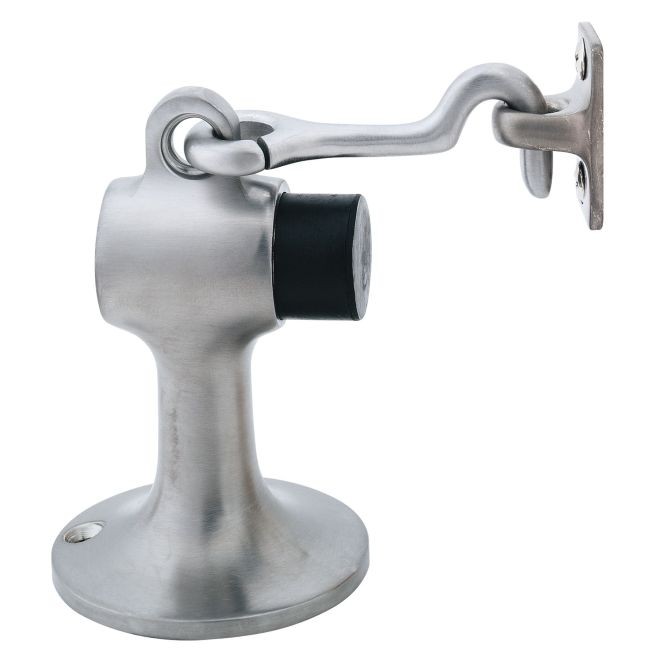 Ives FS450 Heavy Duty Floor Stop and Holder with Wood Mounting - Satin Chrome