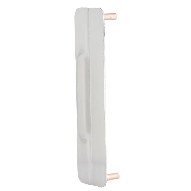 Ives LG10 9-1/2" x 2-1/2" Lock Guard - Satin Stainless Steel