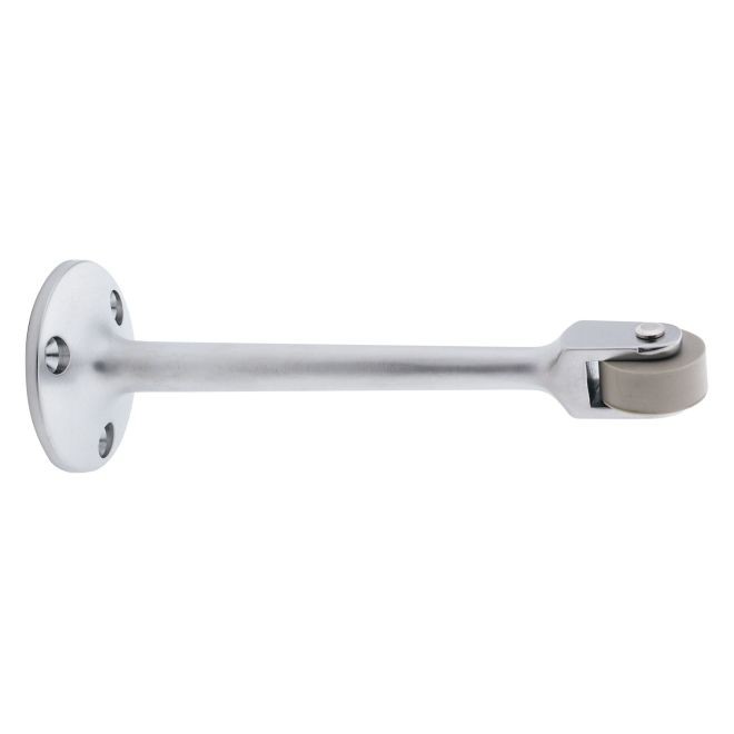 Ives RB472 6" Strait Roller Bumper - Satin Chrome