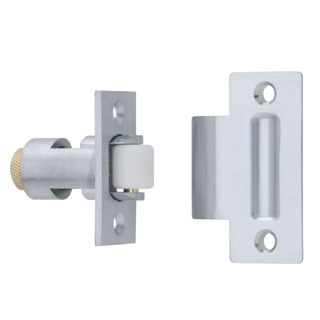Ives RL32A Nylon Roller Latch with ASA Strike - Satin Chrome