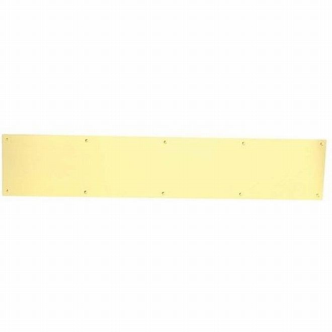 Ives SC8400PA38 Carded 8" x 34" Kick Plate - Bright Brass
