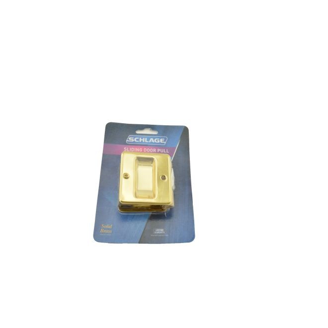 Ives SC990B605 Carded Passage Sliding Door Lock - Bright Brass