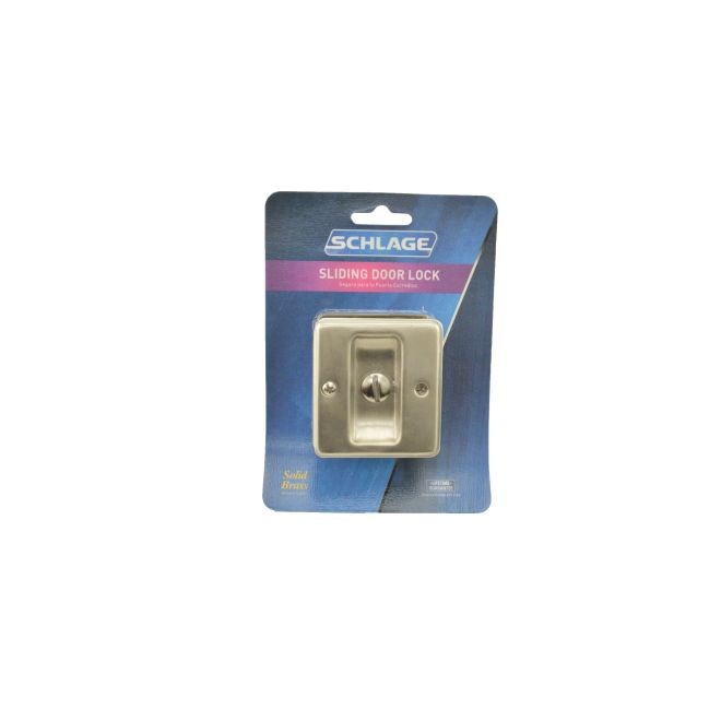 Ives SC991B619 Carded Privacy Sliding Door Lock - Satin Nickel