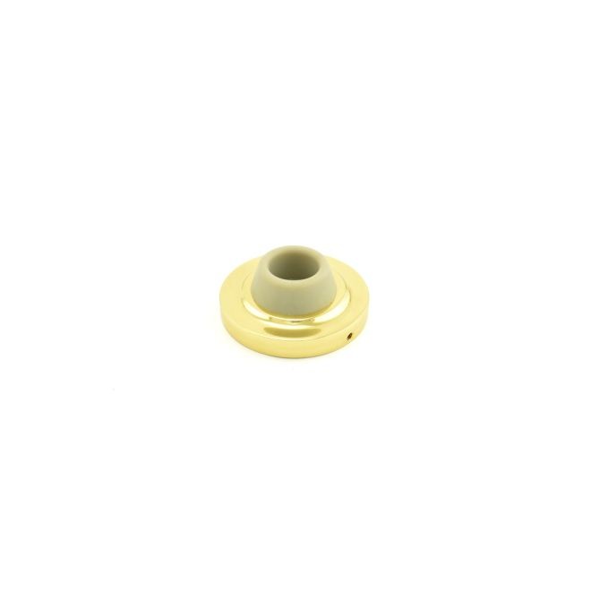 Ives WS402CCV3 2-1/2" Concave Wall Bumper - Bright Brass