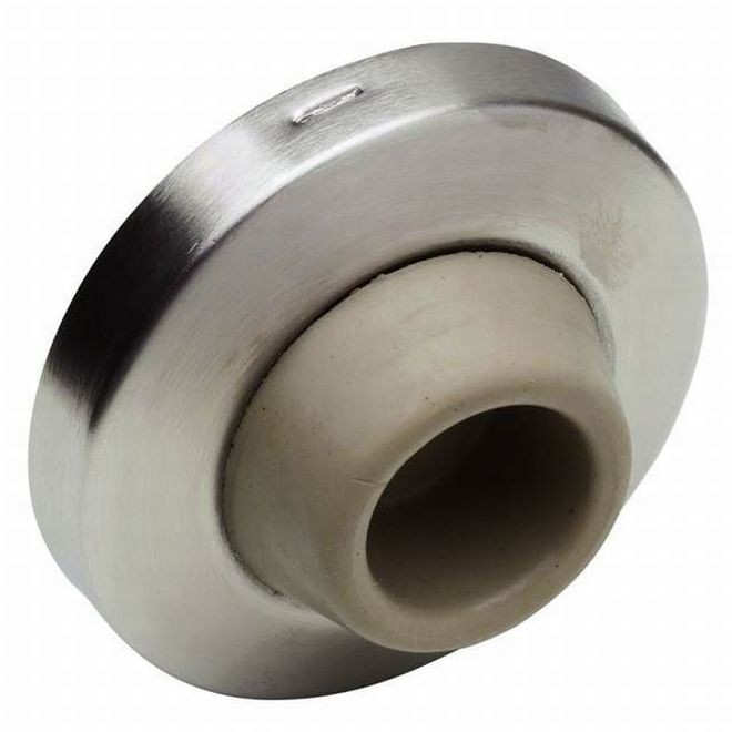 Ives WS406407CC 2-1/2" Concave Wall Bumper - Satin Nickel