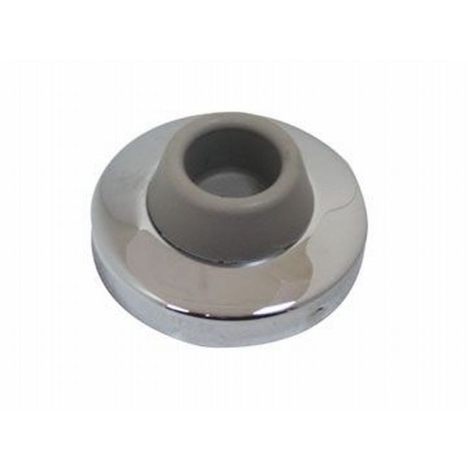 Ives WS406407CC 2-1/2" Concave Wall Bumper - Bright Chrome