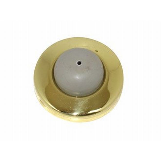 Ives WS406407CV 2-1/2" Convex Wall Bumper - Bright Brass