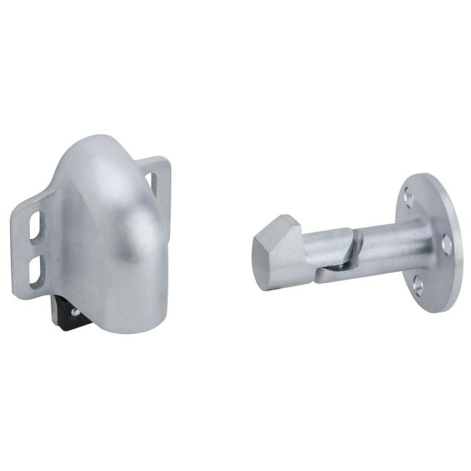 Ives WS45 Solid Wall Stop and Holder with Drywall Mounting - Satin Chrome