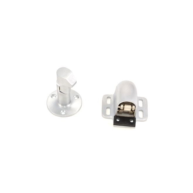 Ives WS45 Solid Wall Stop and Holder with Drywall Mounting - Aluminum