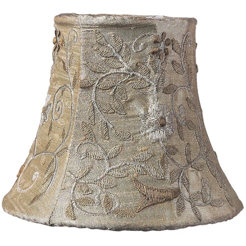 Jubilee Ivory Vine Embroidery 4" Chandelier Shade