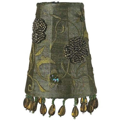 Jubilee Beaded Embroidery Sconce Shade