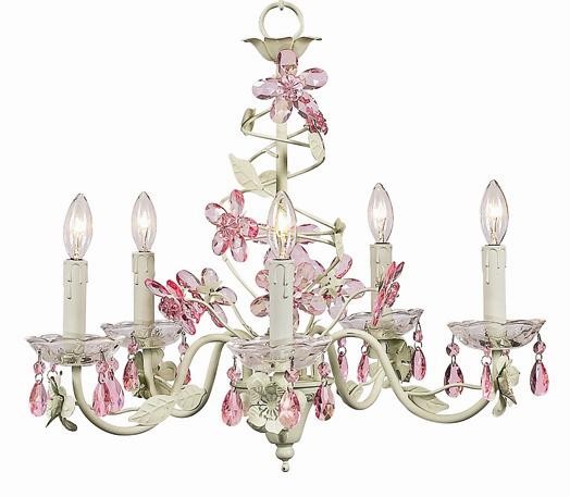 Jubilee Crystal Flower 5-Arm Chandelier