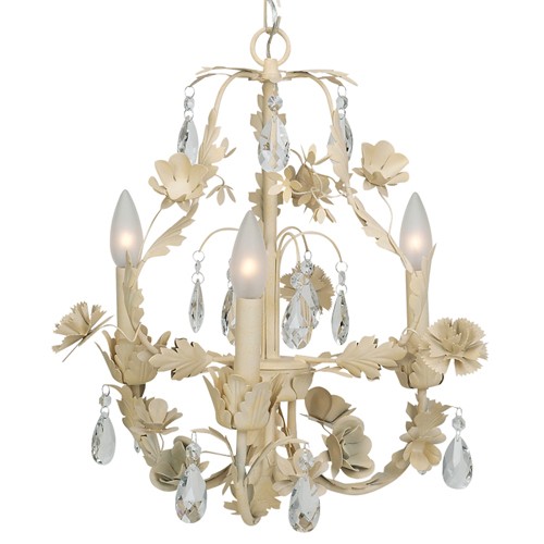 Jubilee 3-Arm Leaf & Flower Chandelier